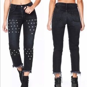 Carmar - Straight leg Stud Jeans